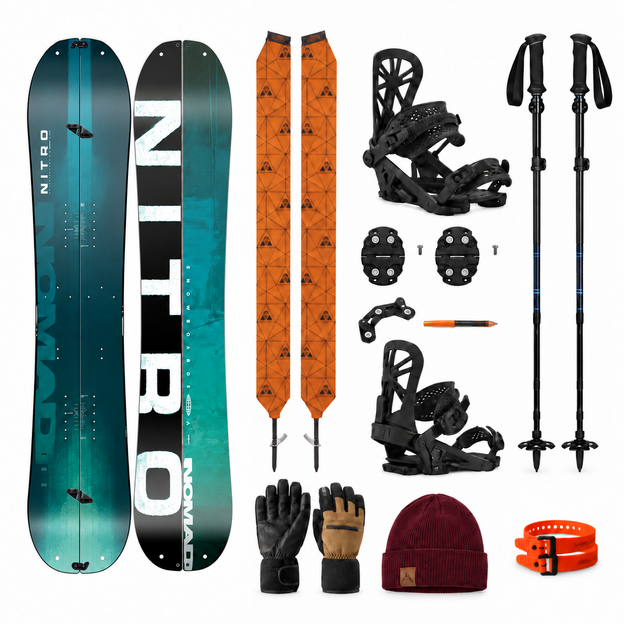 SET Splitboard Nitro Nomad 2027 + VÝBAVA