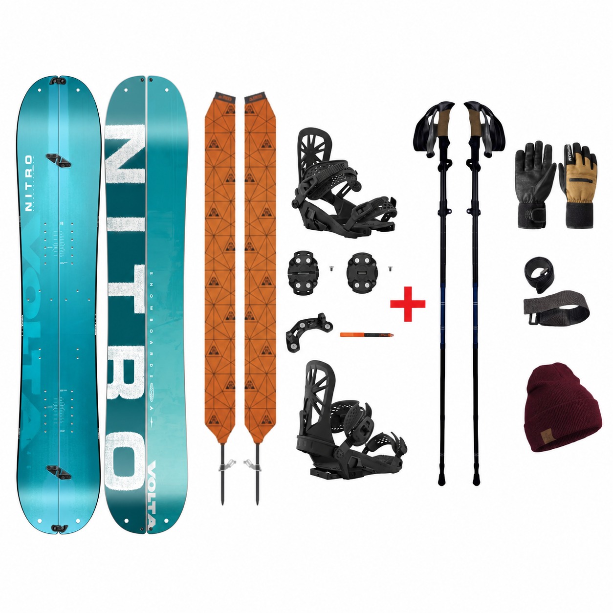 SET Splitboard Nitro Volta 2027 + VÝBAVA