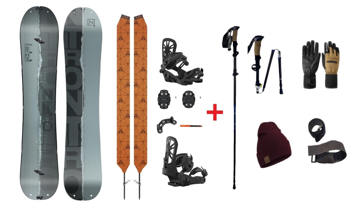 SET Splitboard Nitro Nomad + VÝBAVA