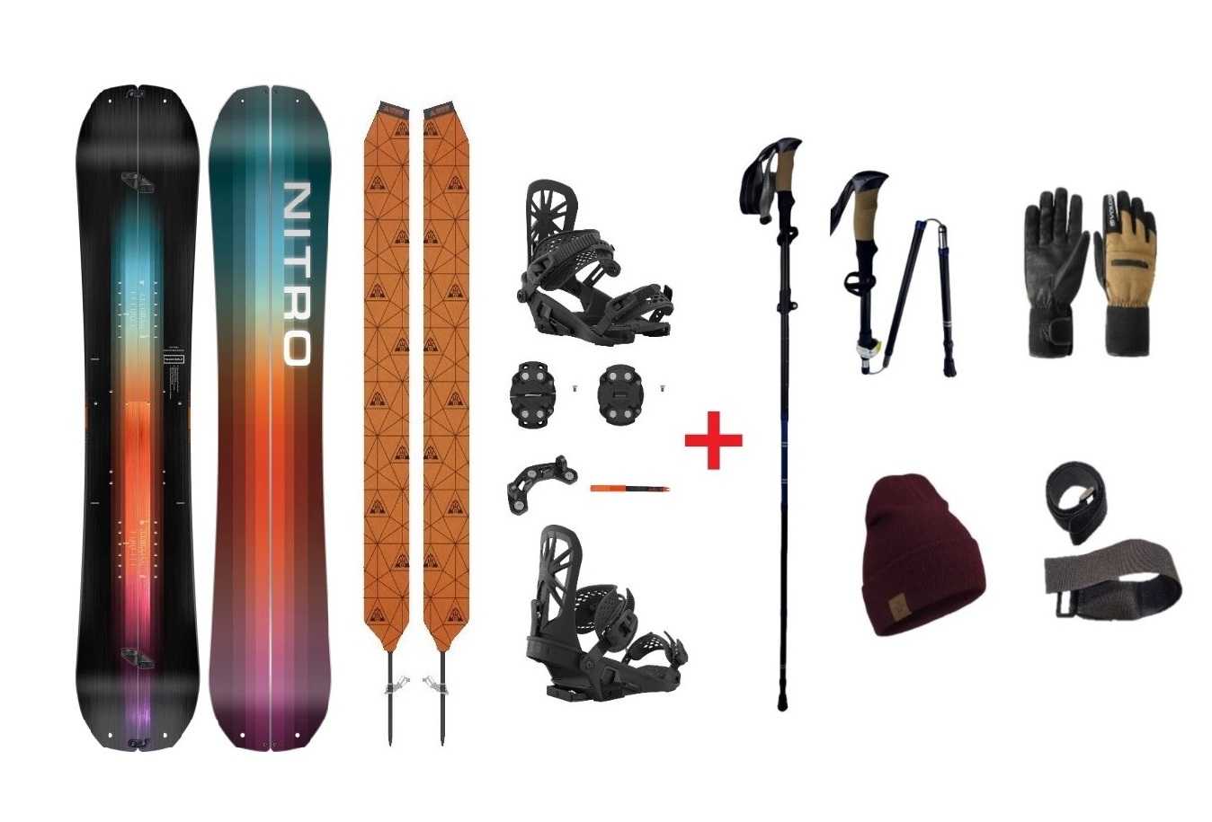 SET Splitboard Nitro Team + VÝBAVA