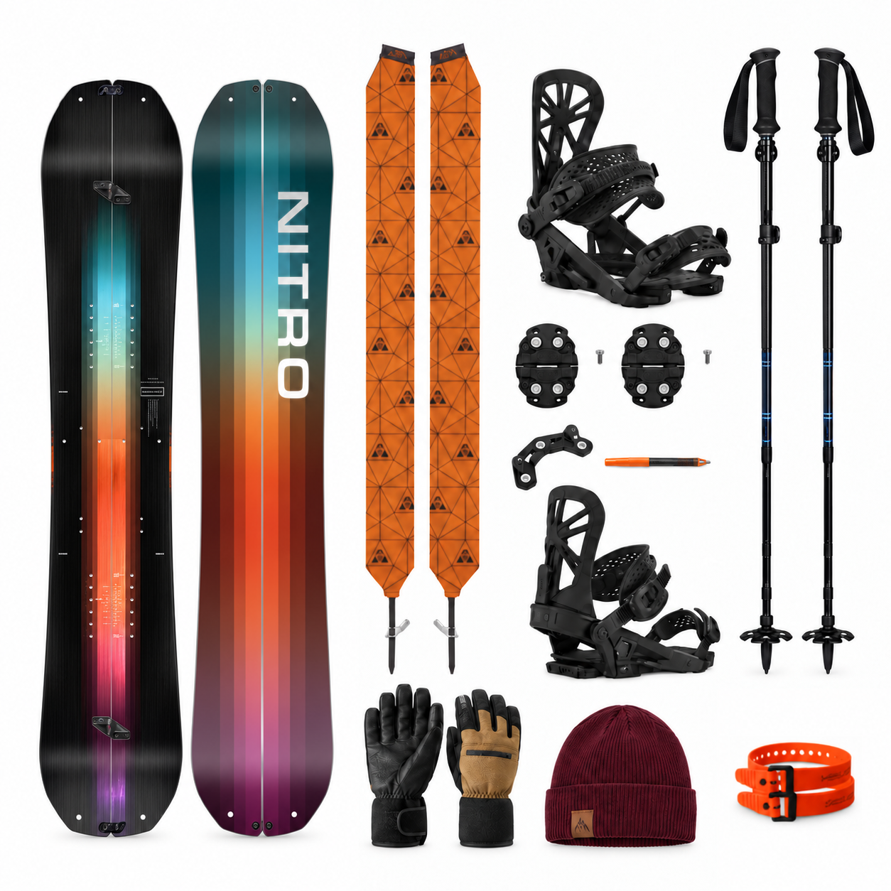 SET Splitboard Nitro Team + VÝBAVA