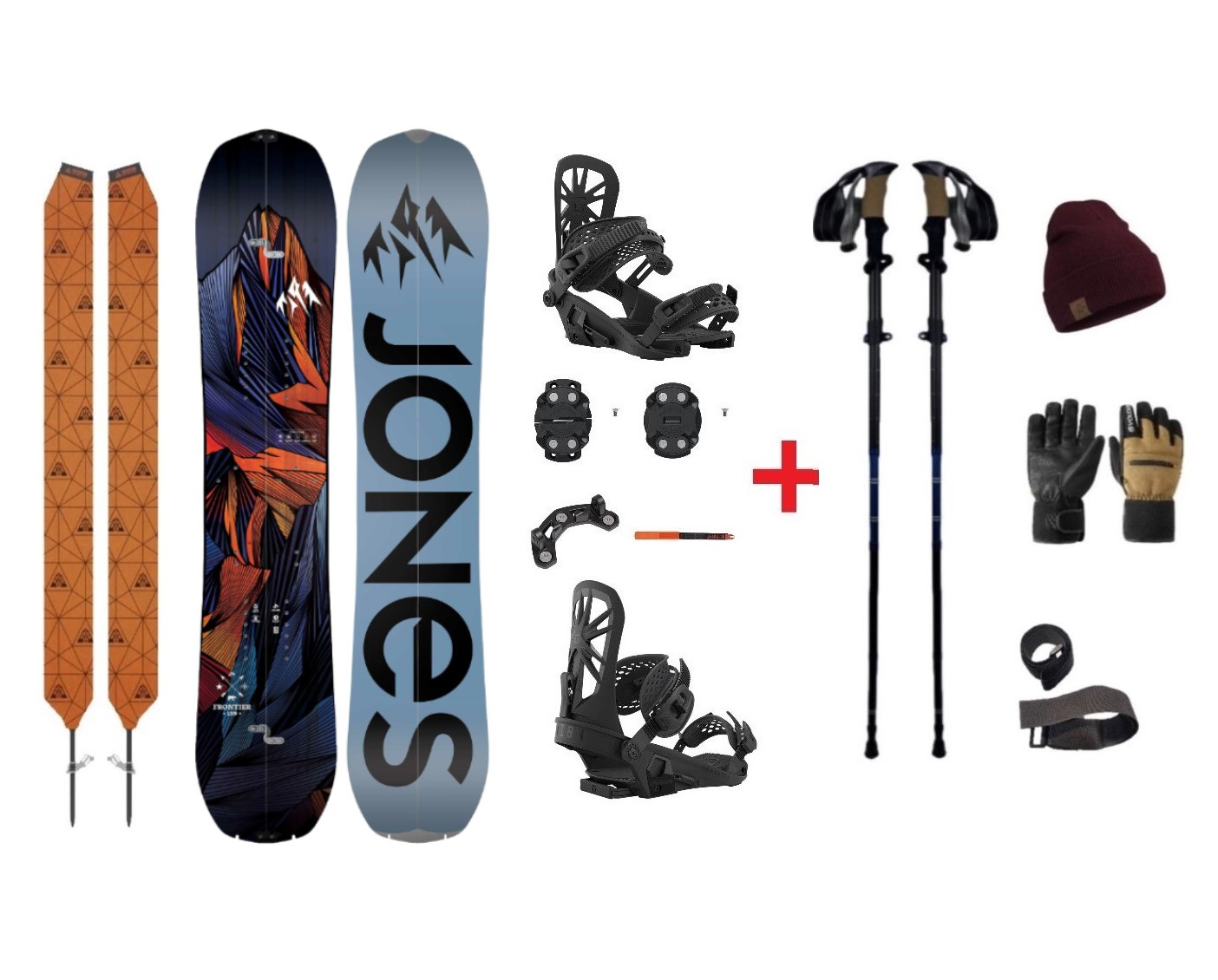 SET Splitboard JONES Frontier 2024 + VÝBAVA