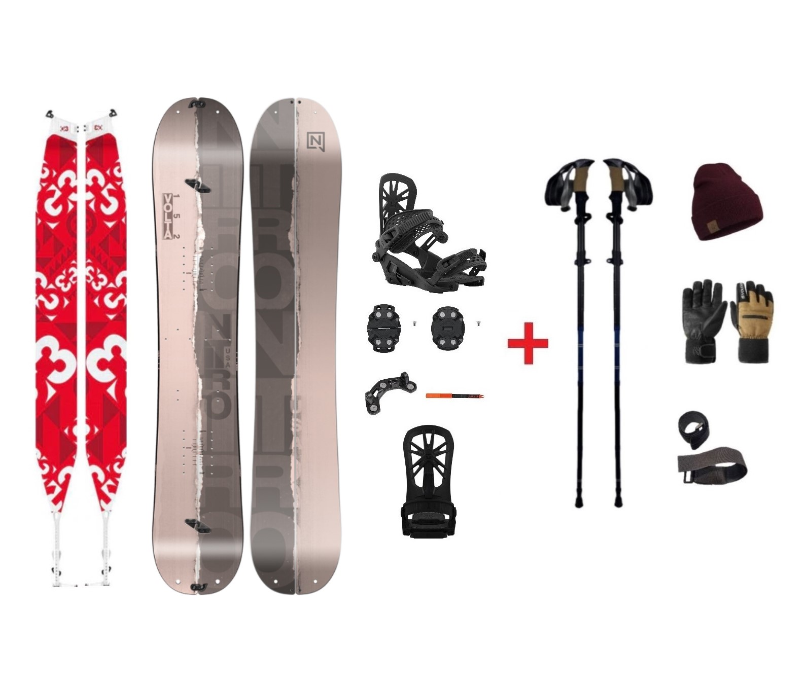 SET Splitboard Nitro Volta + VÝBAVA