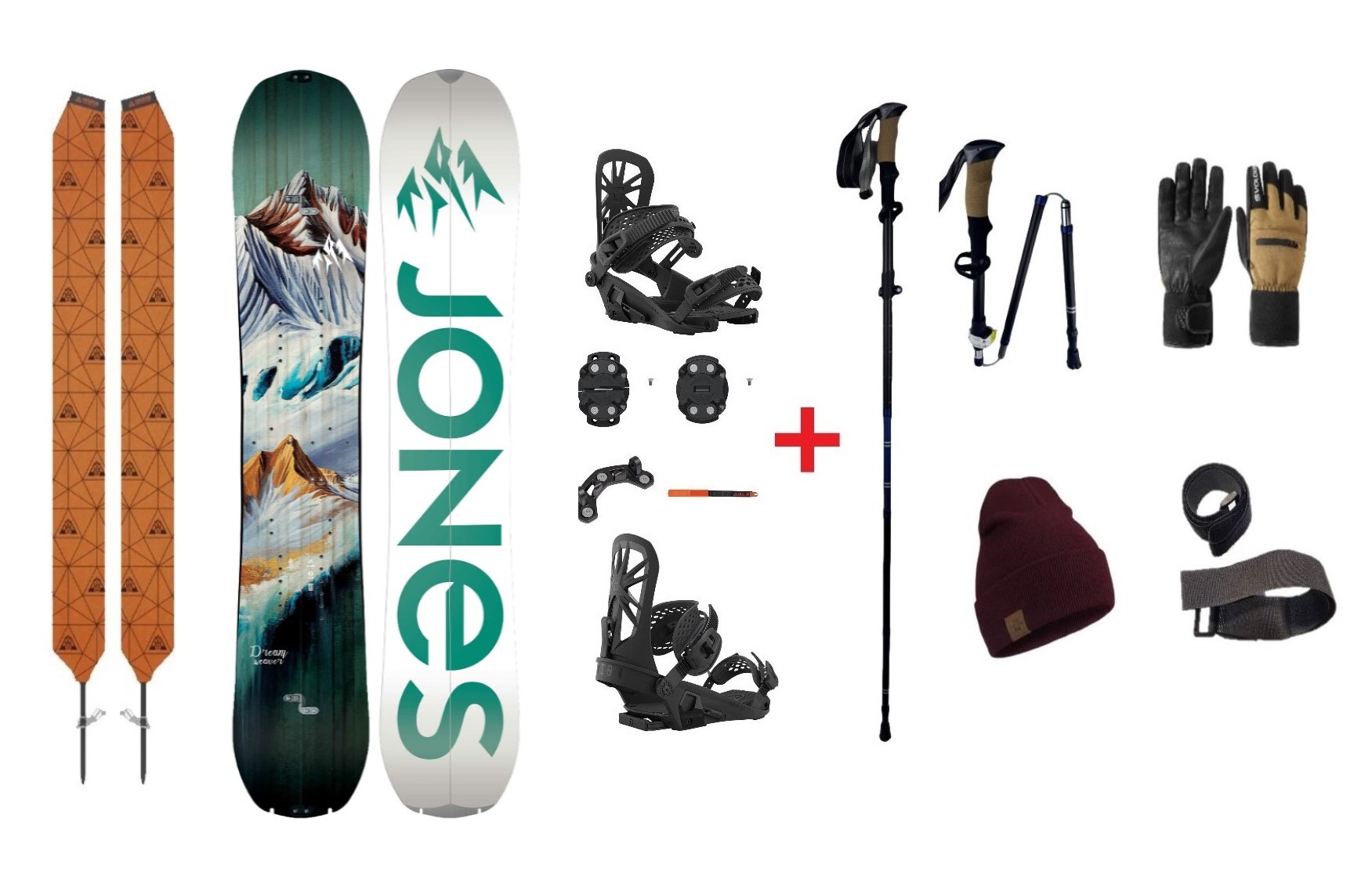 SET Splitboard Jones Dream Weaver + VÝBAVA