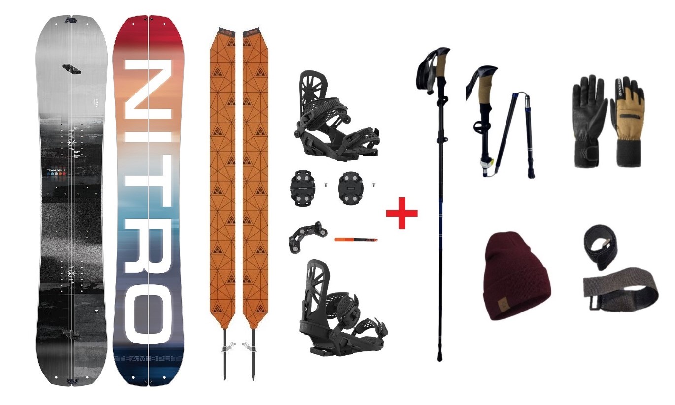 SET Splitboard Nitro TEAM + pásy + viazanie